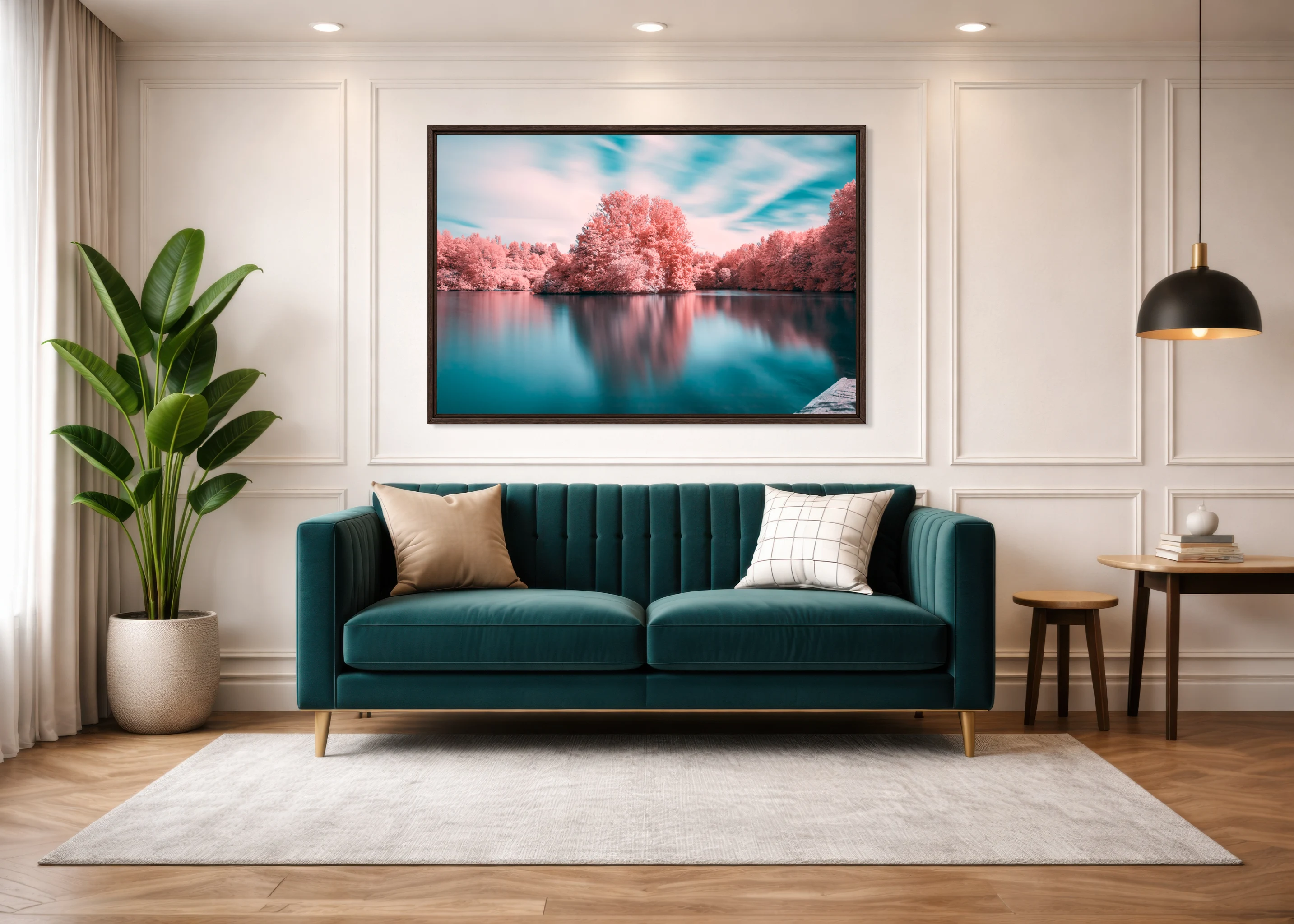 3:2 Landscape photographic print displayed in a room