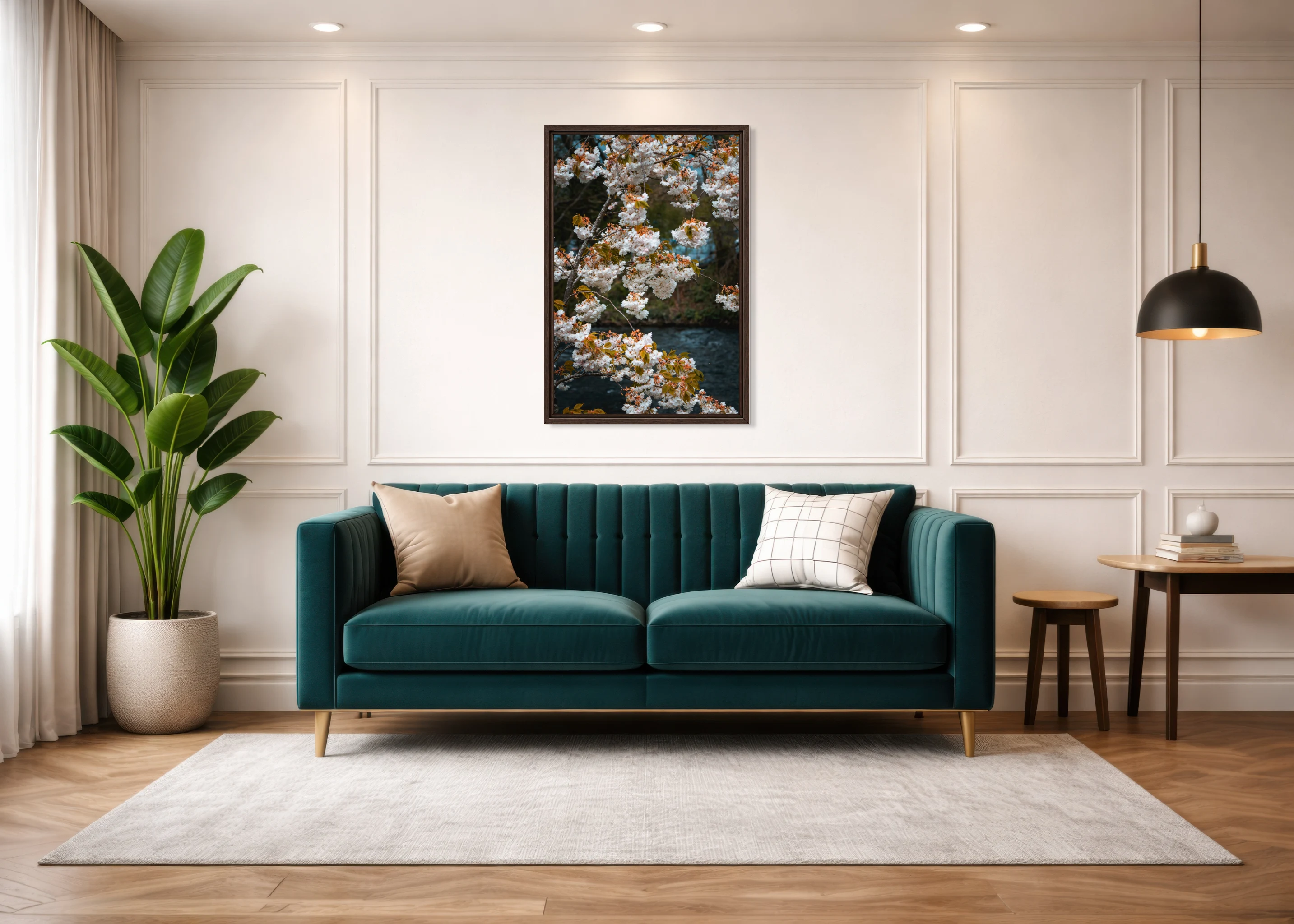 3:2 Portrait photographic print displayed in a room