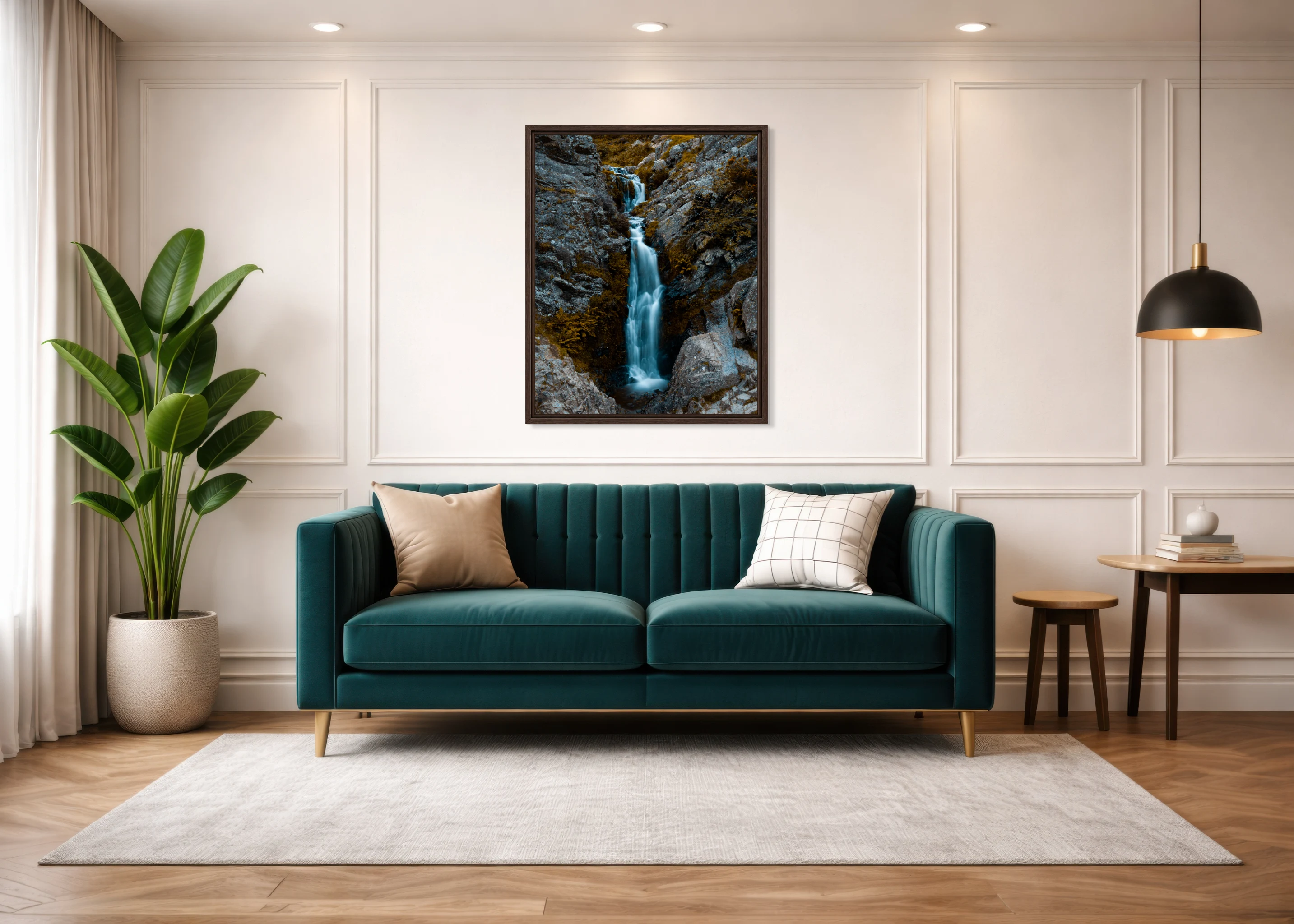 5:4 Portrait photographic print displayed in a room